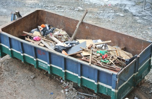 Illustration of accessible skip hire service desk in Archway area