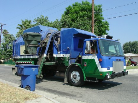 Recycling construction materials on a construction site