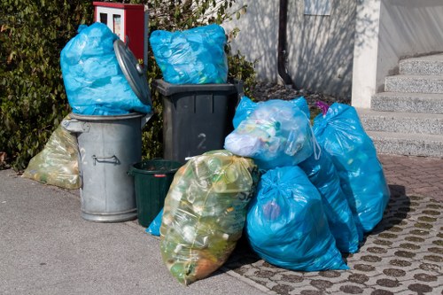 Commercial waste management services in action