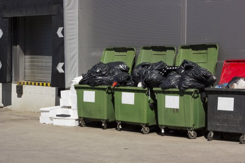 Various types of builders waste sorted for removal in Archway